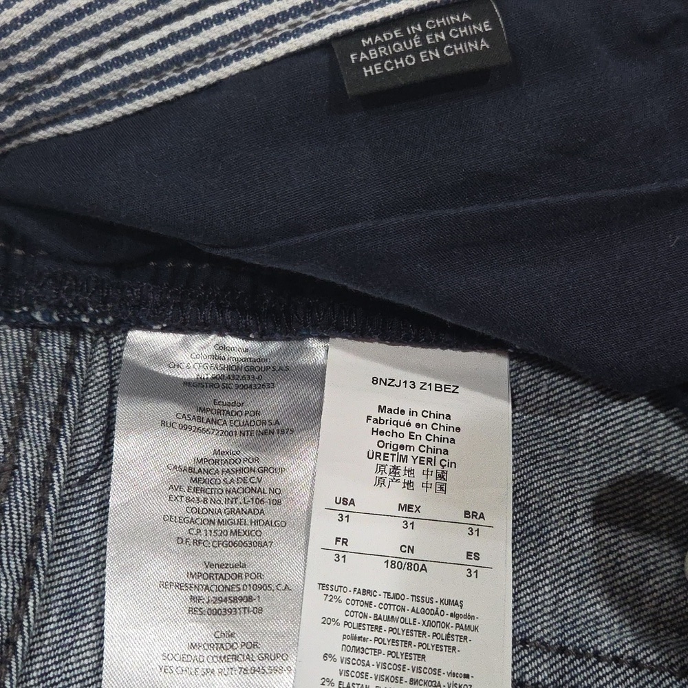 Armani Exchange Women's Deep Indigo Slim Jeans 31R low waist. - Picture 15 of 16